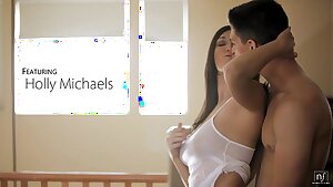 Nubile Films - Bigtit hottie Holly Michaels cums on her mans tongue