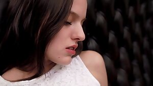 Silvie Luca - brunette stunner masturbates tight pussy fingering - Jesie Jones