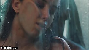 Haley Reed Gargles Underwater Before Being Pounded In Shower